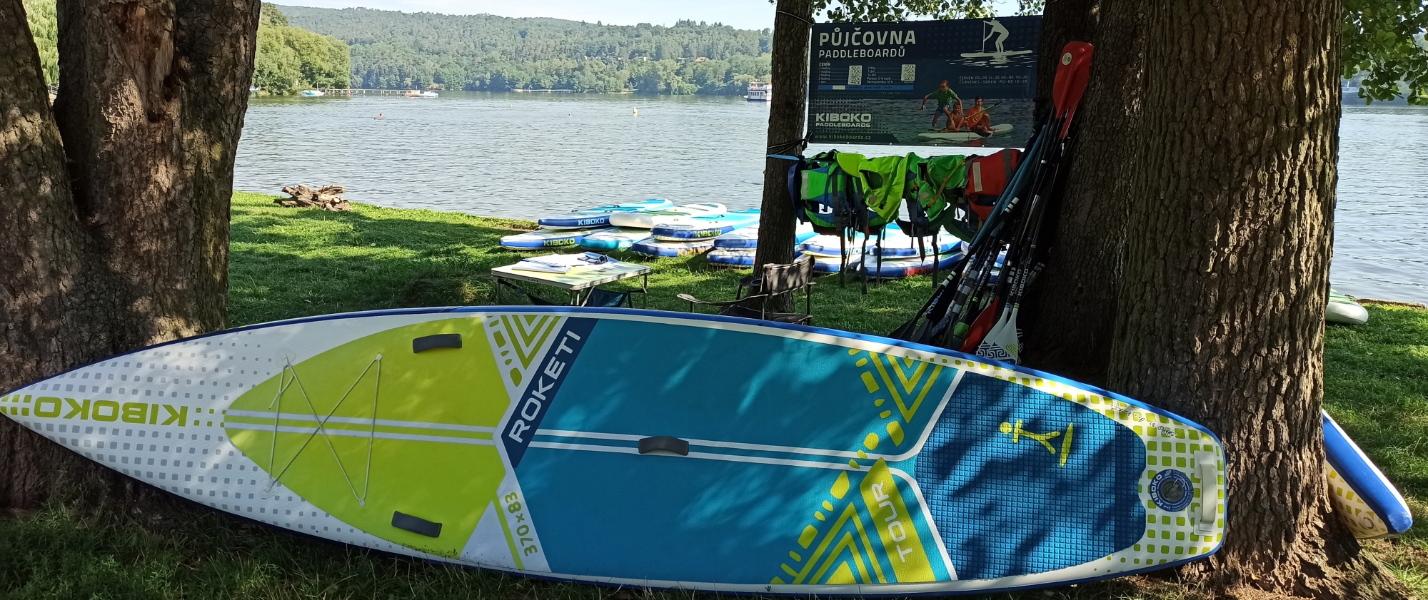 půjčovna paddleboardů Brno Kozí Horka